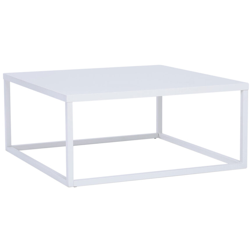 Daichi Steel Coffee Table - Matt White Epoxy