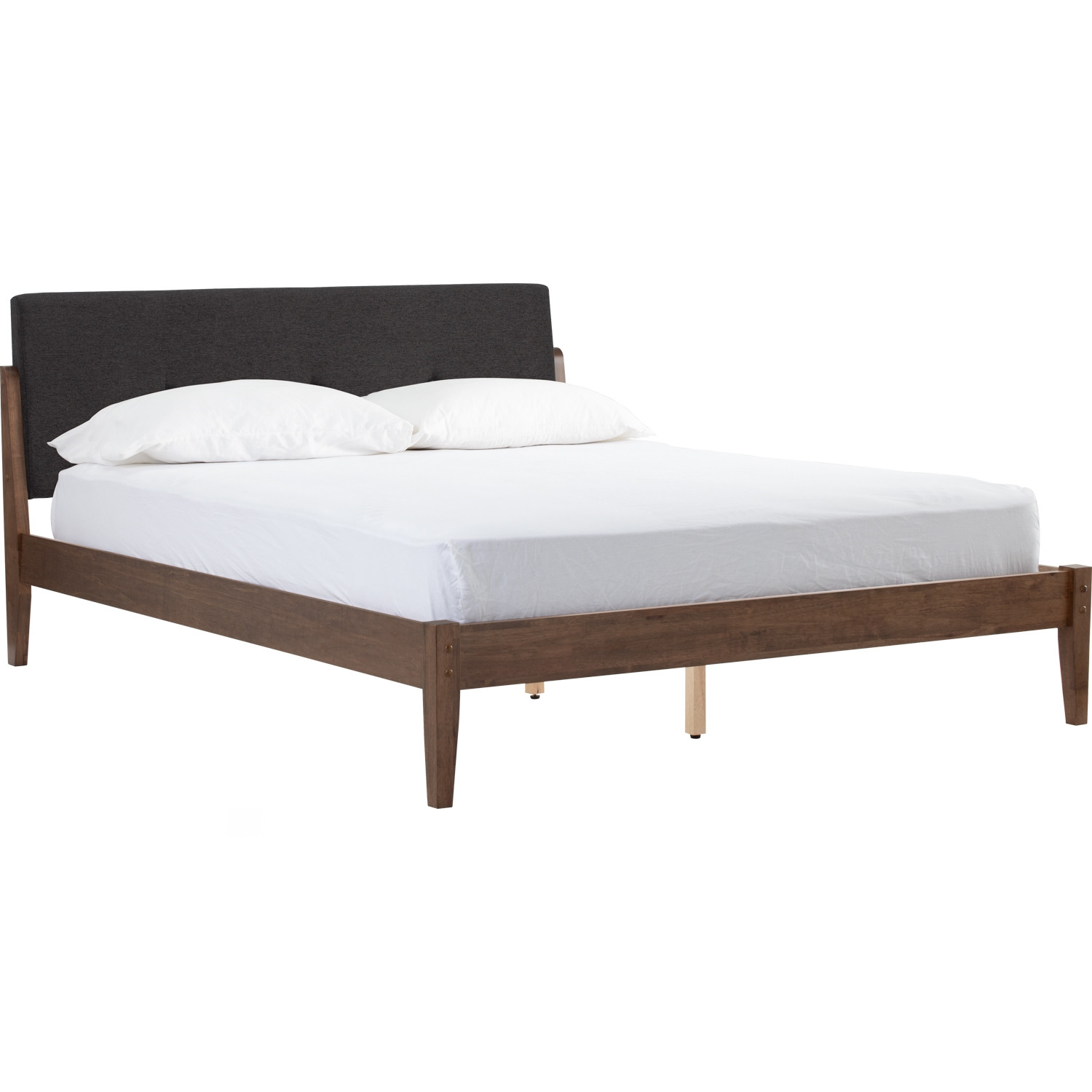 Tucker King Bed With 1900mm Side Rail - Cocoa / Seal